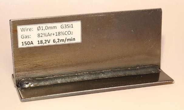 Carbon Steel welding using 82% Ar + 18% CO2